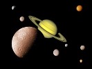 Поверхности спутников Сатурна